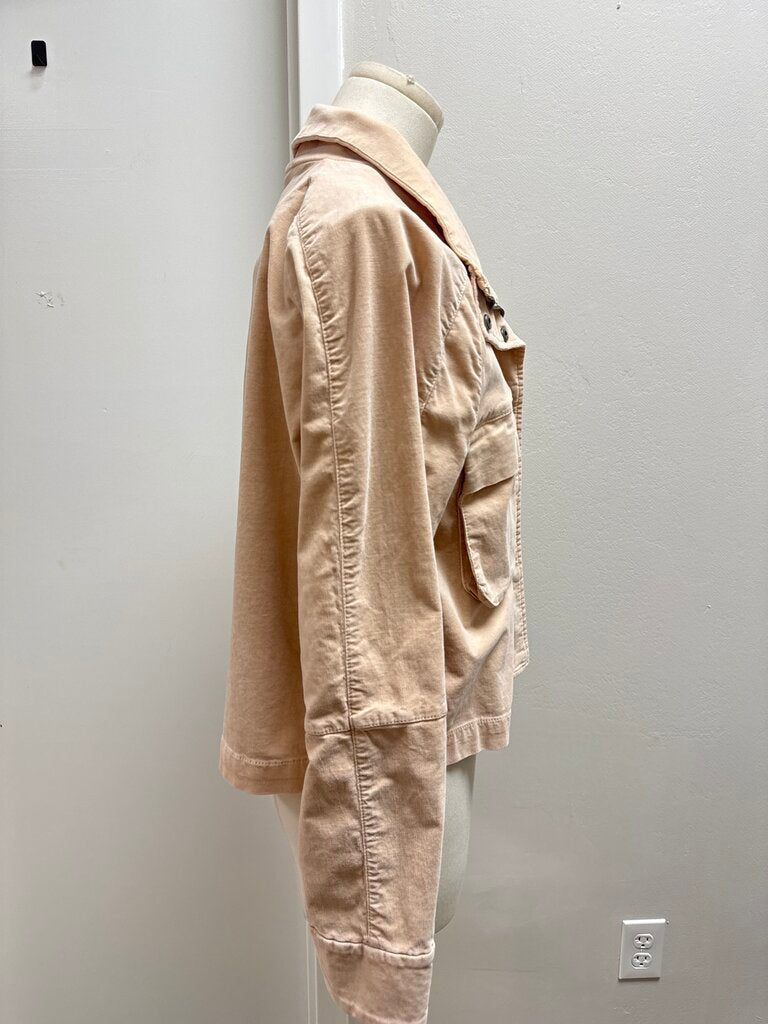 Evereve Tan Corduroy Cropped Jacket NWT