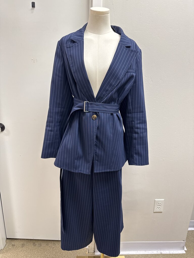Jason Wu/ Eloquii Navy Pinstripe Pant Suit
