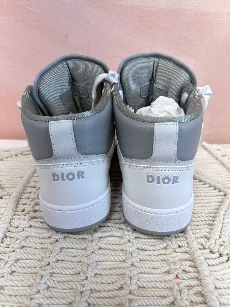 Dior White Hi Top Logo Sneaker NWT w/Box