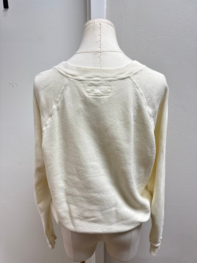 The Great Cream V-Neck Sweatshirt