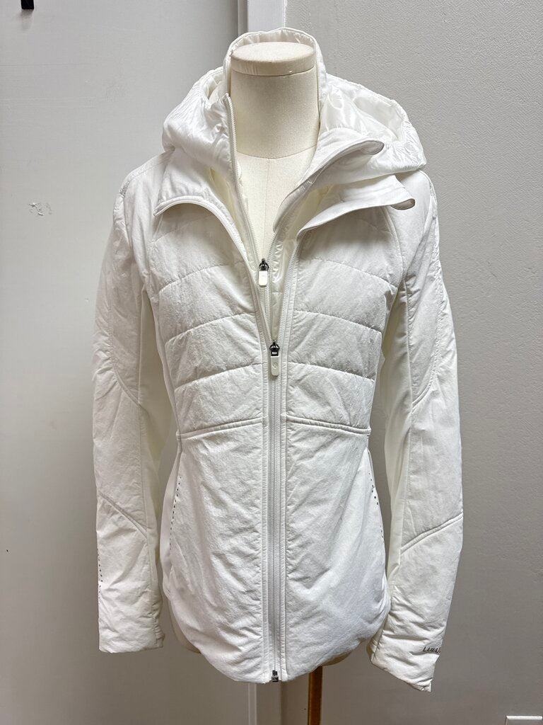 Lululemon White Nylon Jacket