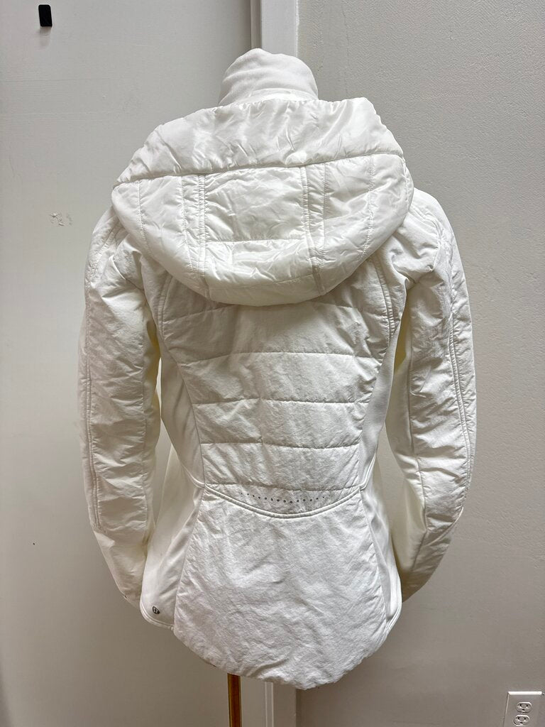 Lululemon White Nylon Jacket