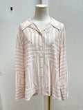 Equipment Ecru Printed Silk Blouse NWT