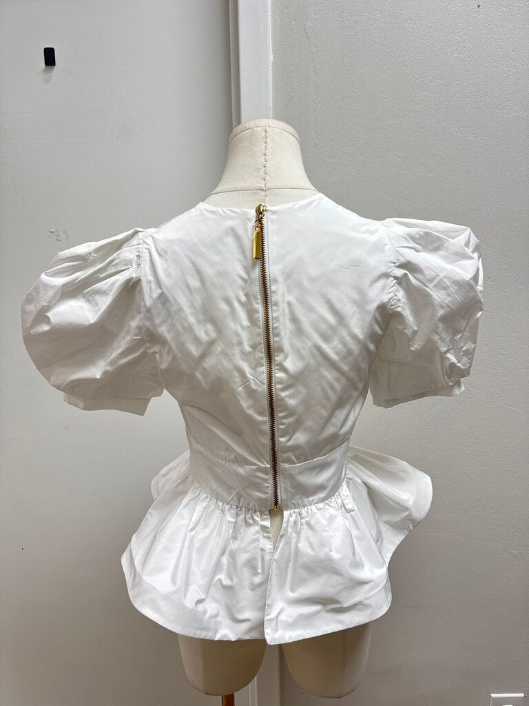 Silvia Tcherassi White Puff Sleeve Blouse