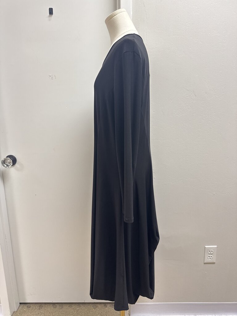 Luukaa Black Jersey Maxi Dress