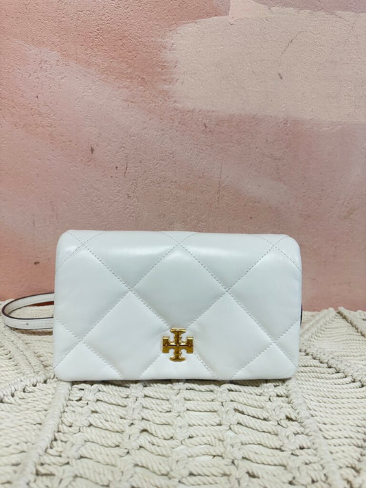 Tory Burch Ivory Wallet on a Chain Crossbody w/Dustbbag