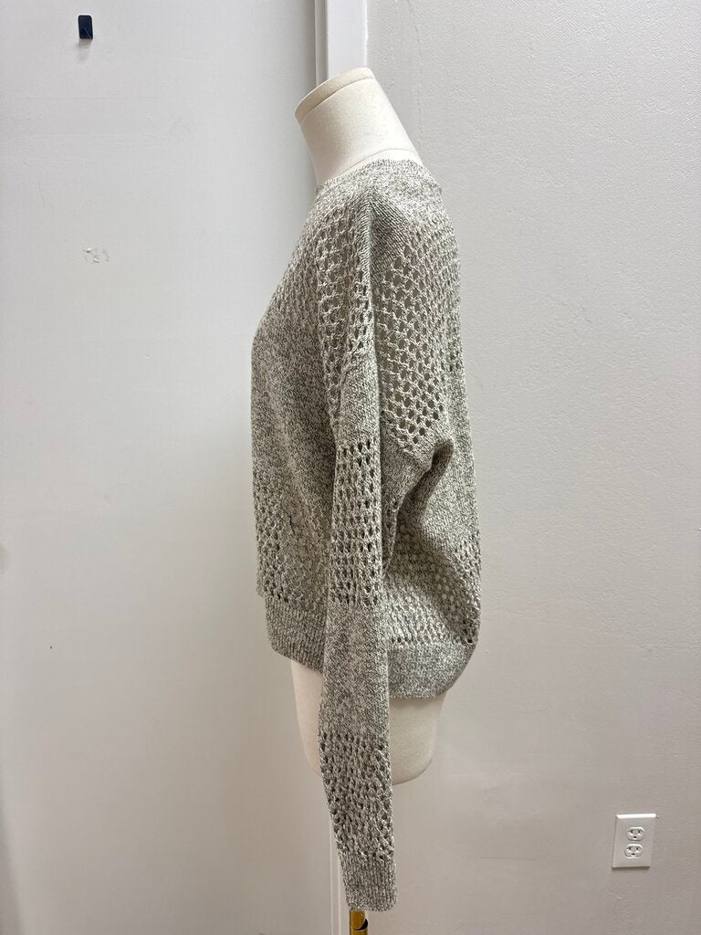 ATM Grey Marled Knit Sweater