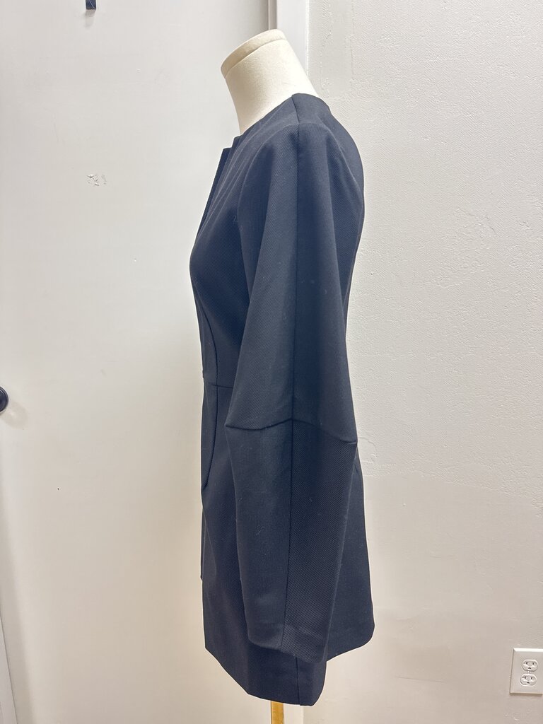 Staud Black Zip Up Mini Dress NWT