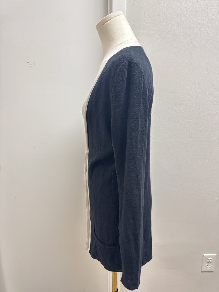 Akris Black and White Trim Cardigan