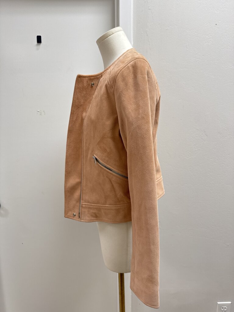 rag & bone Blush Suede Moto Jacket