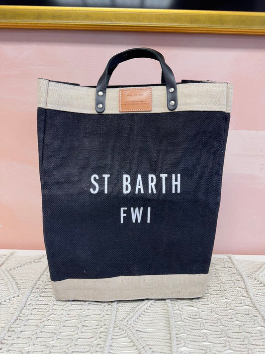 Appolis Black St Barth Market Tote