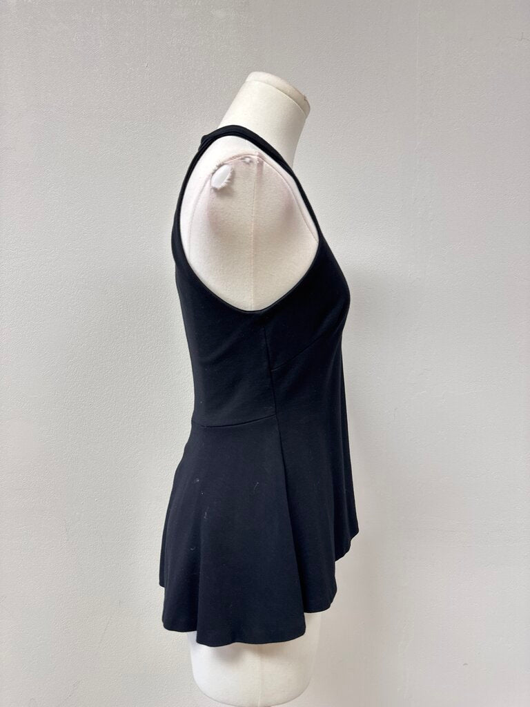 L'Agence Black Racer Back Top