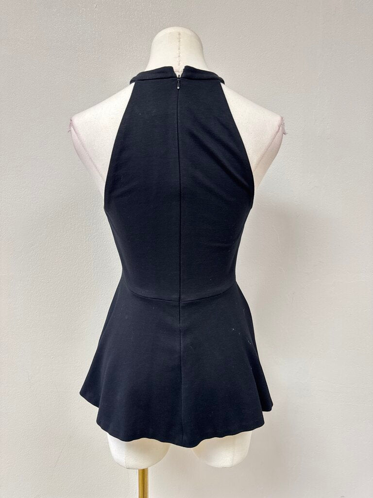 L'Agence Black Racer Back Top