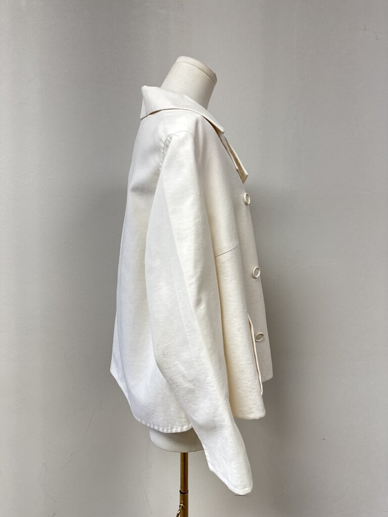 Akris Ecru Double Breasted Jacket