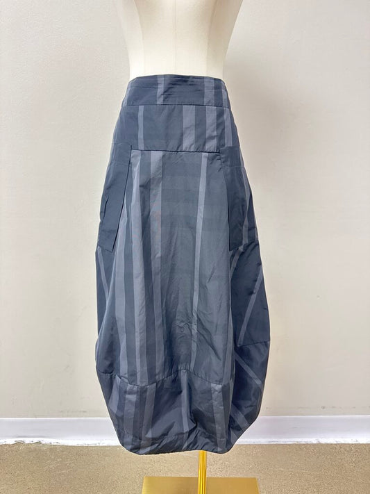Sun Kim Black and Grey Bubble Skirt