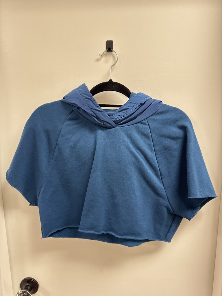 Alo Teal Cropped Hoodie