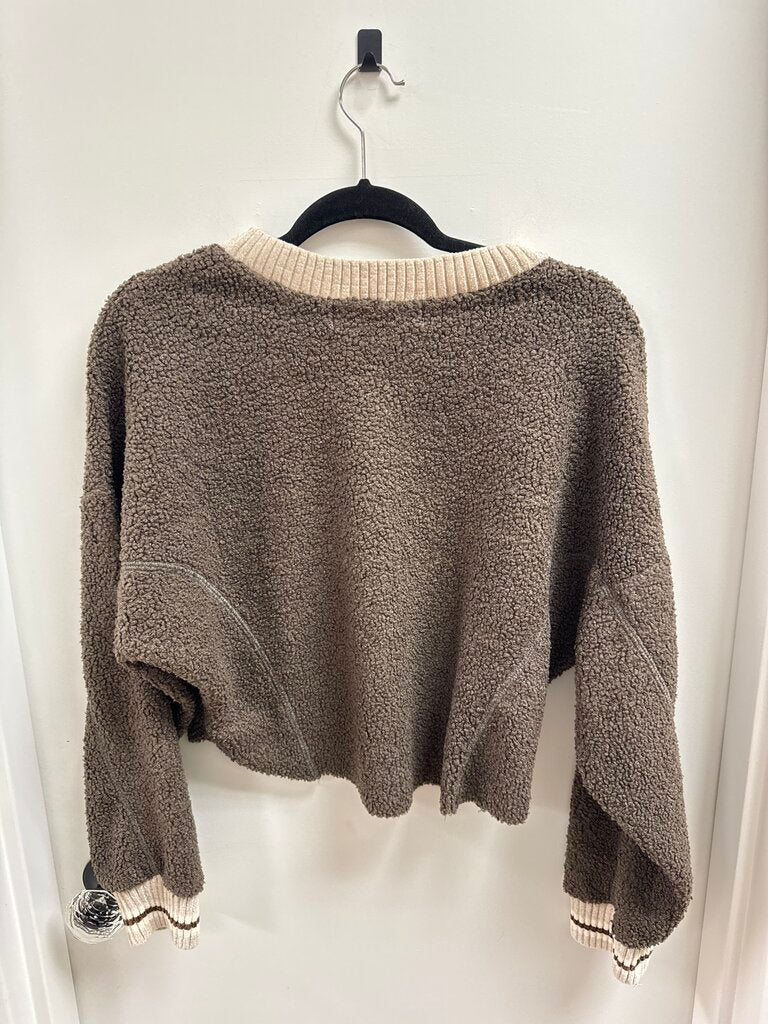 Vintage Havana Chocolate Cropped Sweatshirt