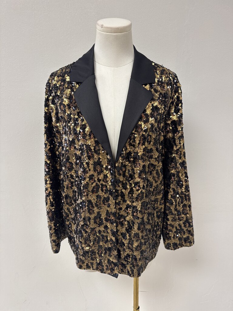 Alice + Olivia Gold Sequin Blazer NWT