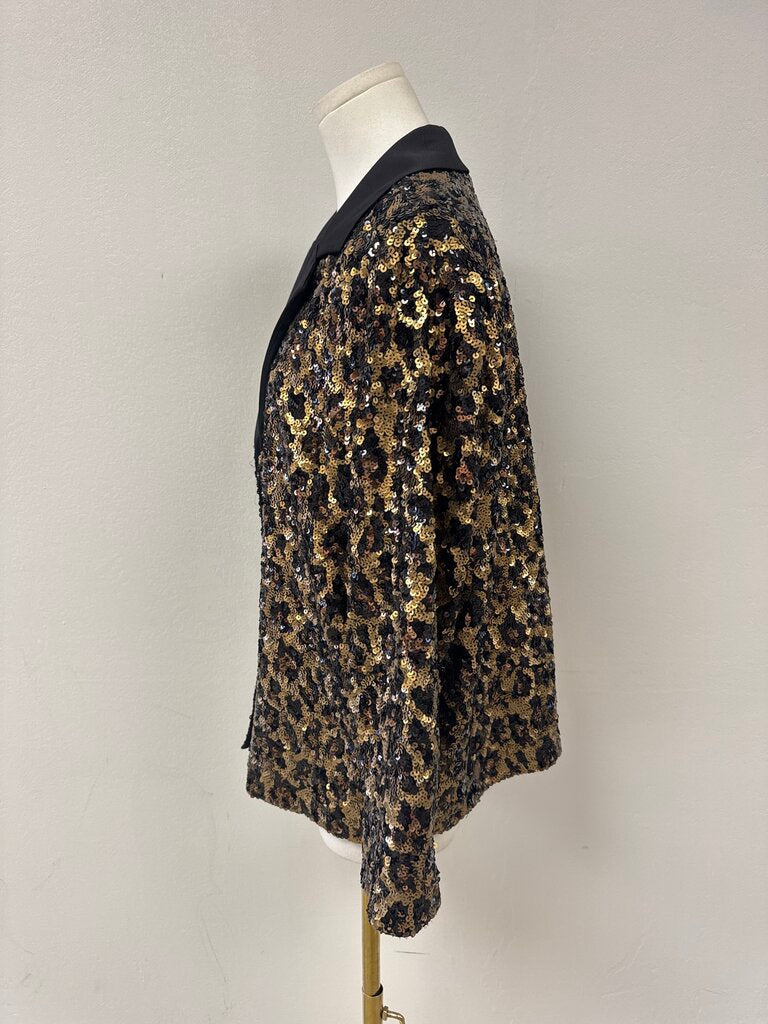 Alice + Olivia Gold Sequin Blazer NWT