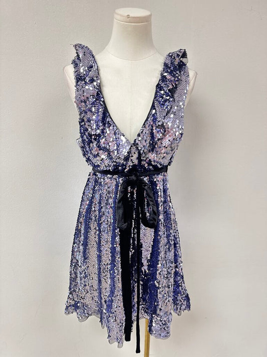 Free People Purple Sequin Dress NWT