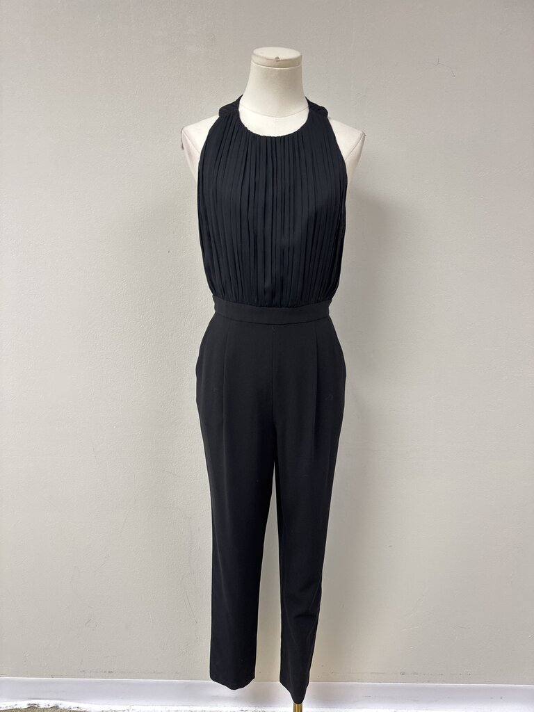 Alice + Olivia Black T-Back Jumpsuit (As Is)