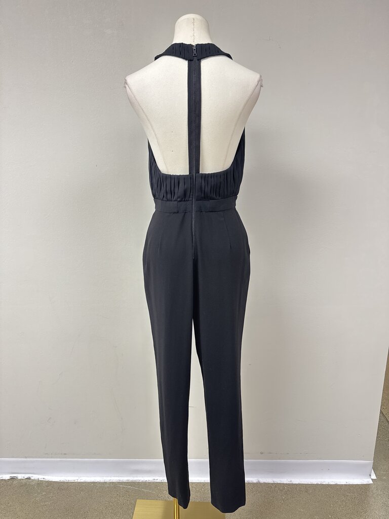 Alice + Olivia Black T-Back Jumpsuit (As Is)