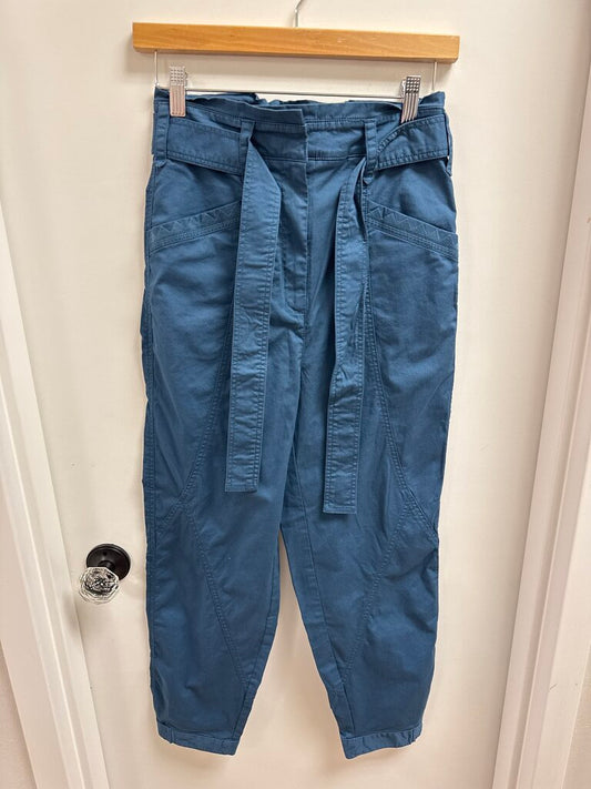 Anthropologie Blue Paper Bag Chino NWT