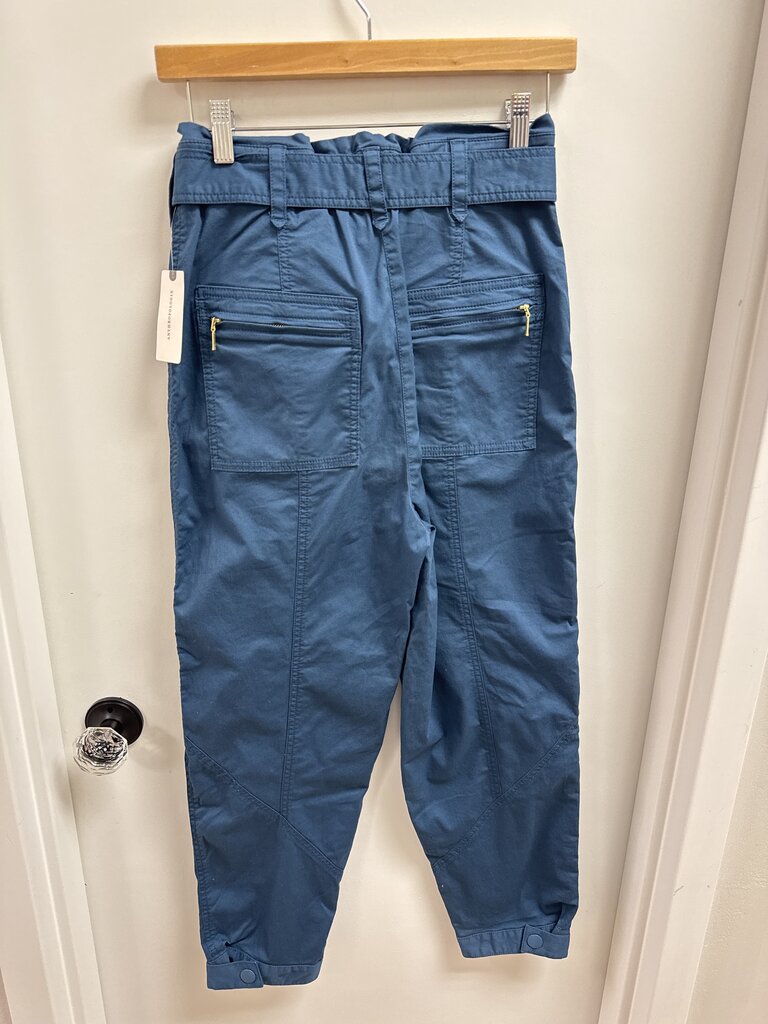 Anthropologie Blue Paper Bag Chino NWT