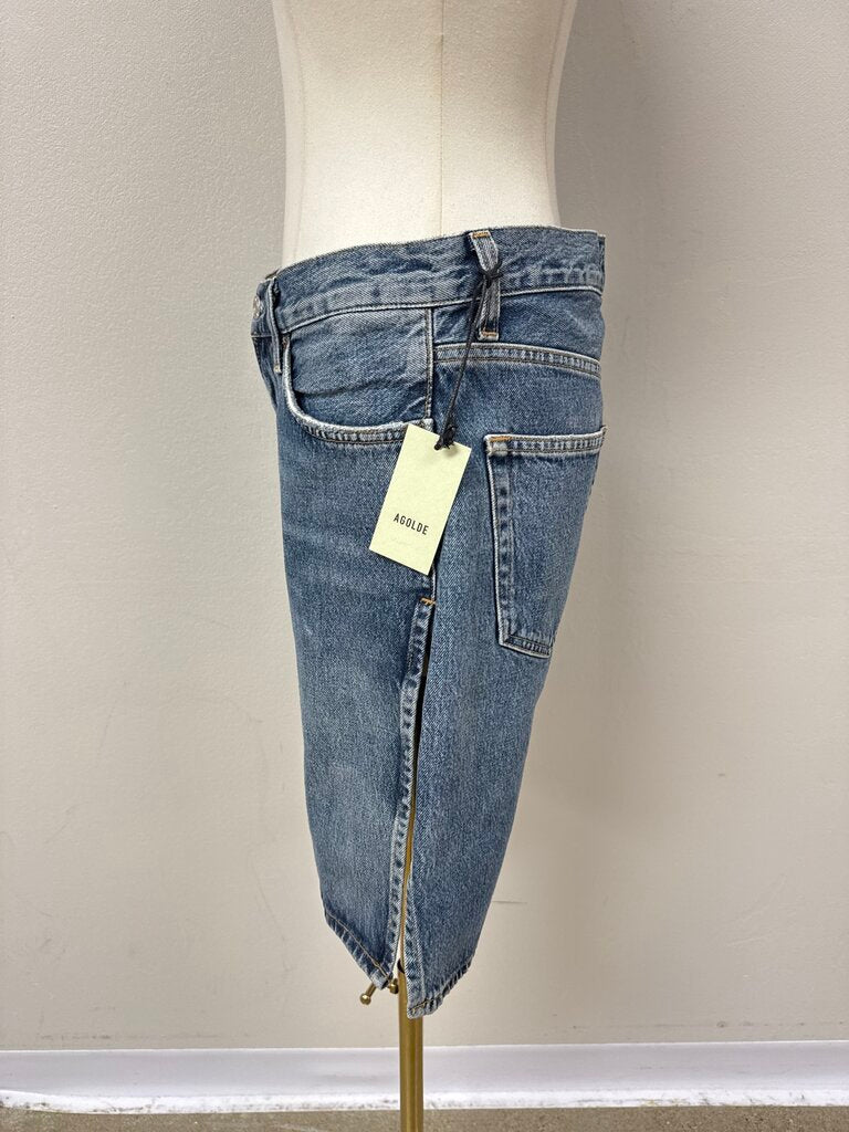AGOLDE Denim Split Shorts NWT