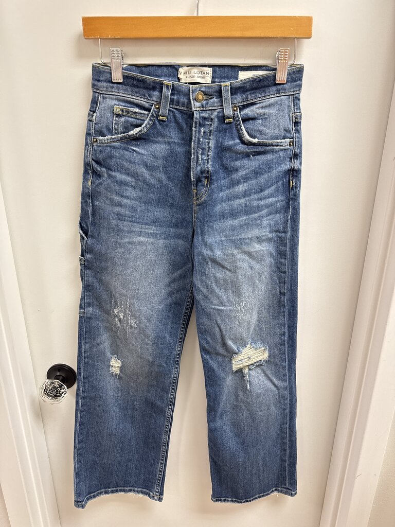 Nili Lotan Button Fly Cargo Jean