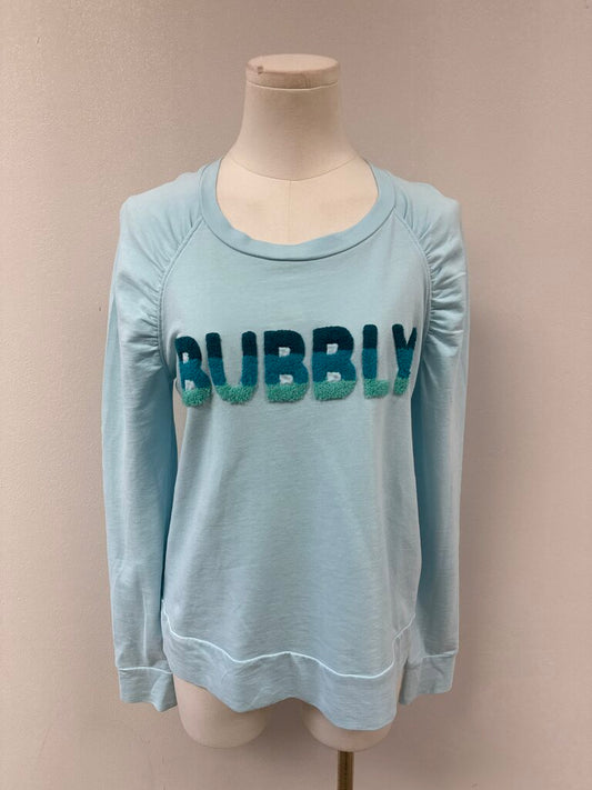 Lilly Pulitzer Blue "Bubbly" Sweatshirt