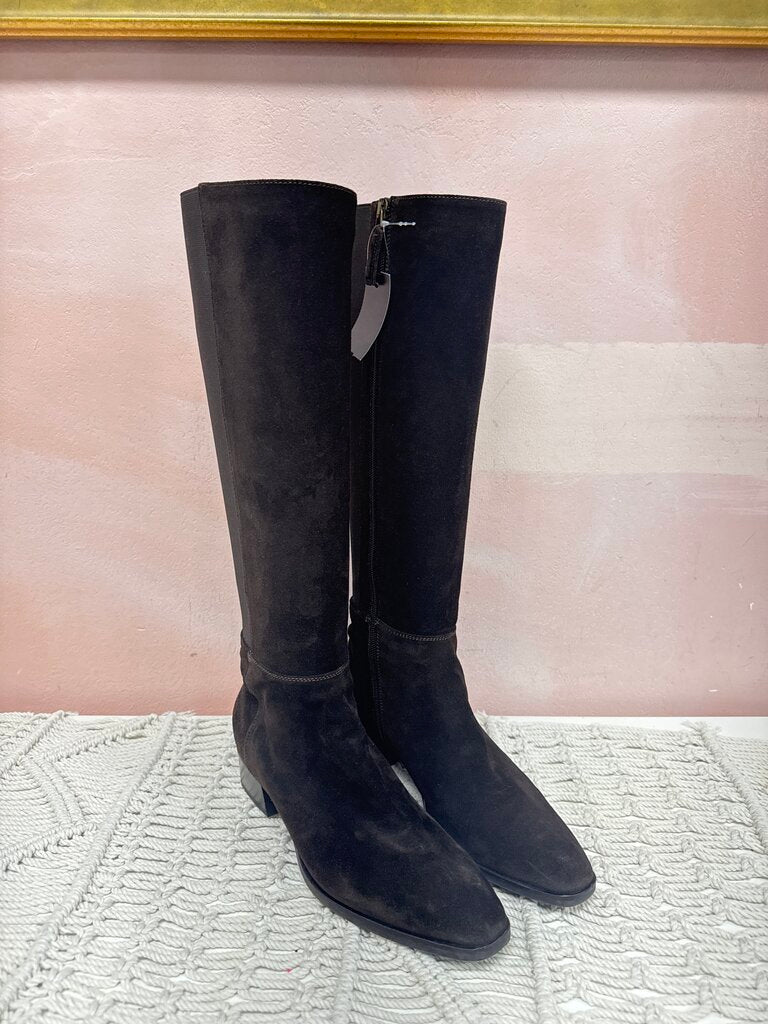 Aquatalia Brown Suede Tall Boot