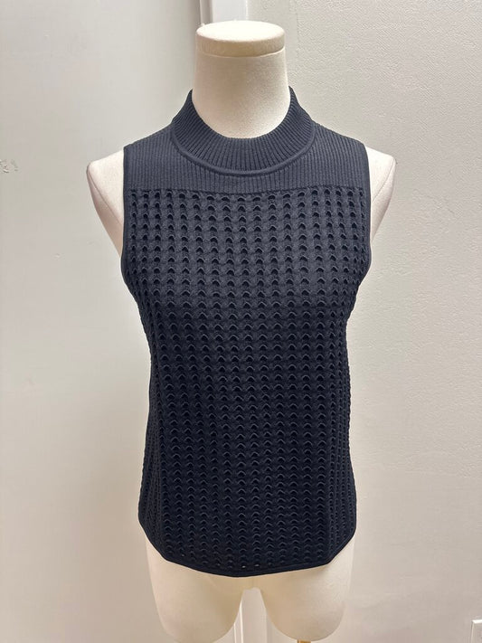rag & bone Black Perforated Top