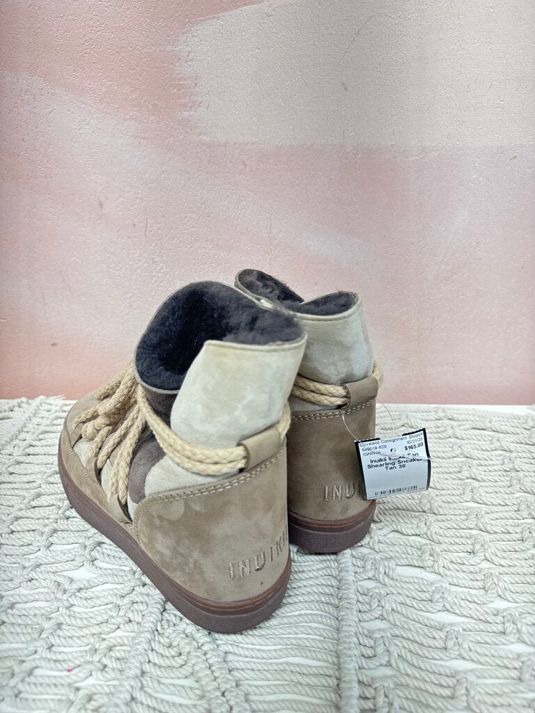 Inuikii Tan Shearling Sneaker