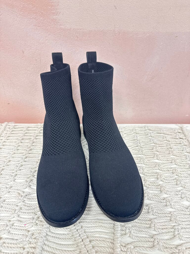 Eileen Fisher Black Mesh Bootie