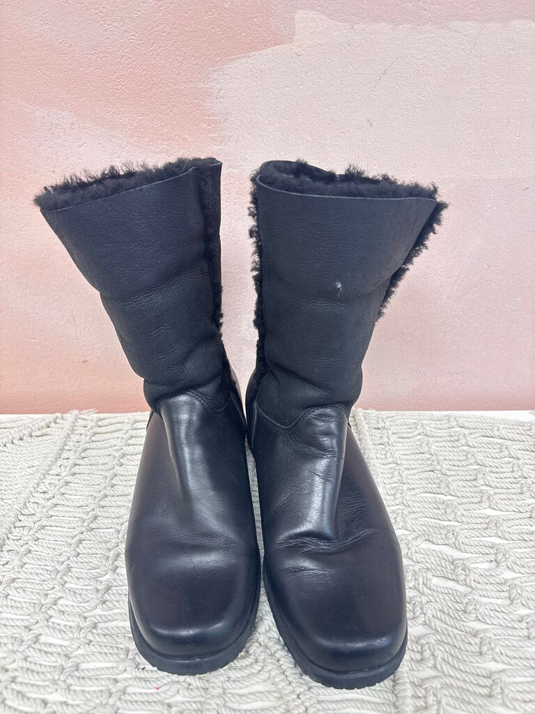 La Canadienne Black Shearling Boot