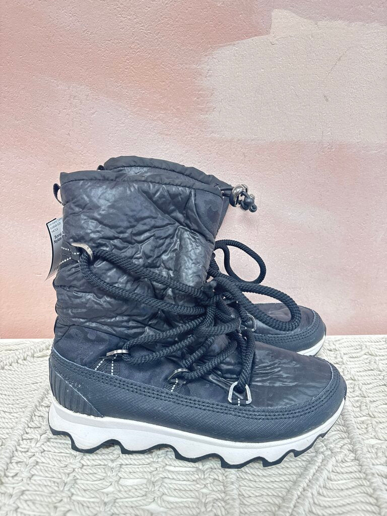 Sorel Black Nylon Bootie