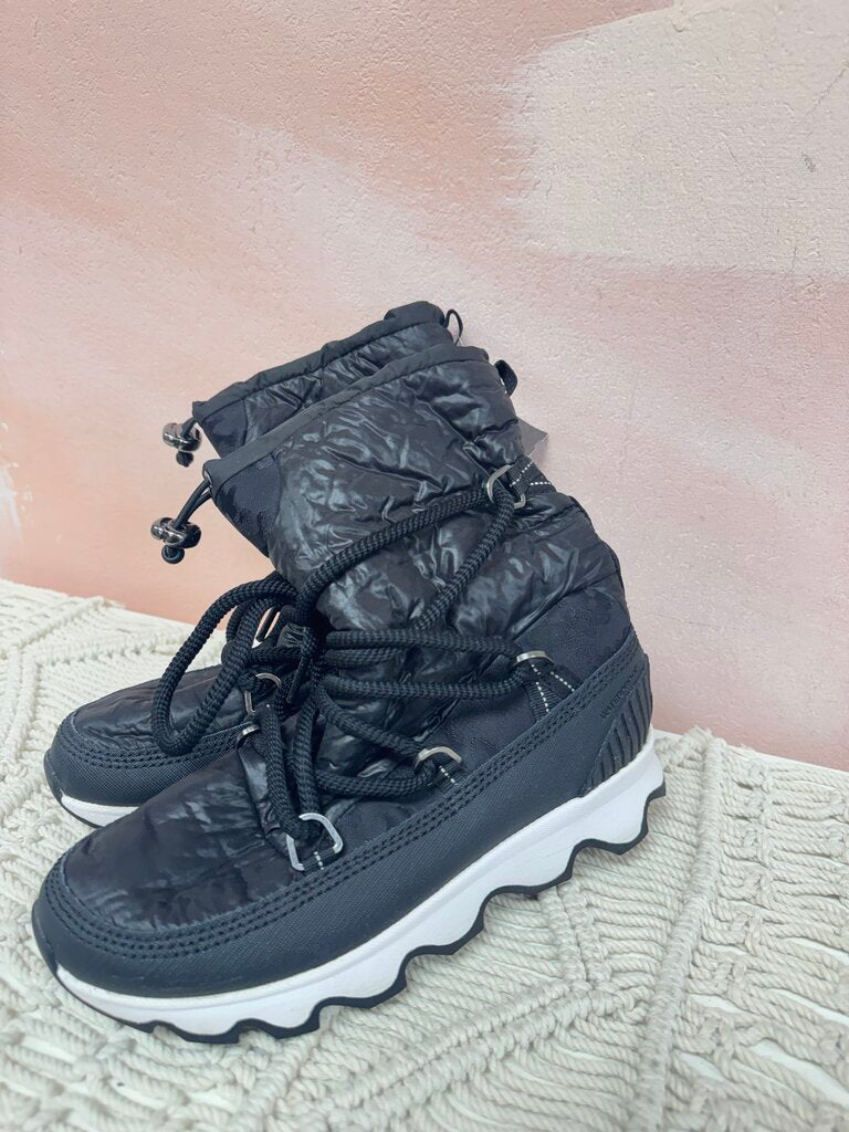 Sorel Black Nylon Bootie