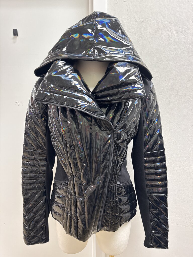 Blank Noir Black Patent Jacket