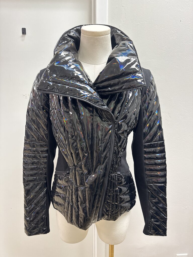 Blank Noir Black Patent Jacket