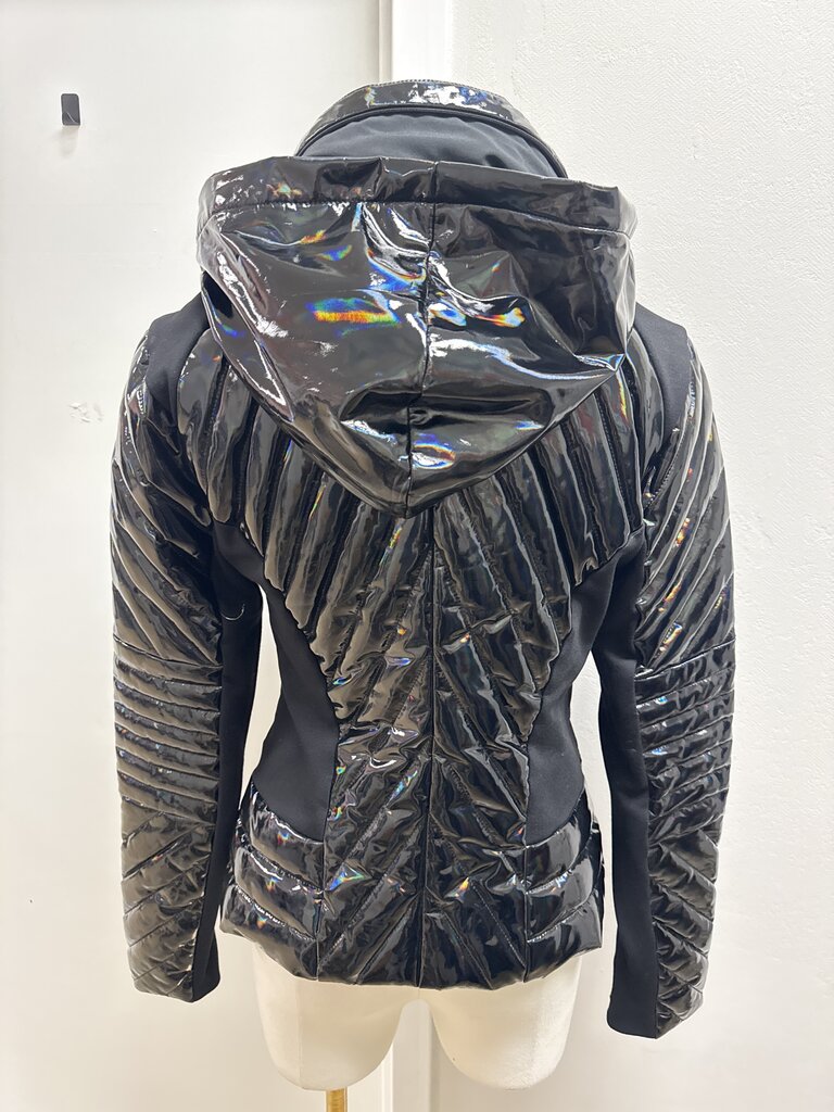 Blank Noir Black Patent Jacket