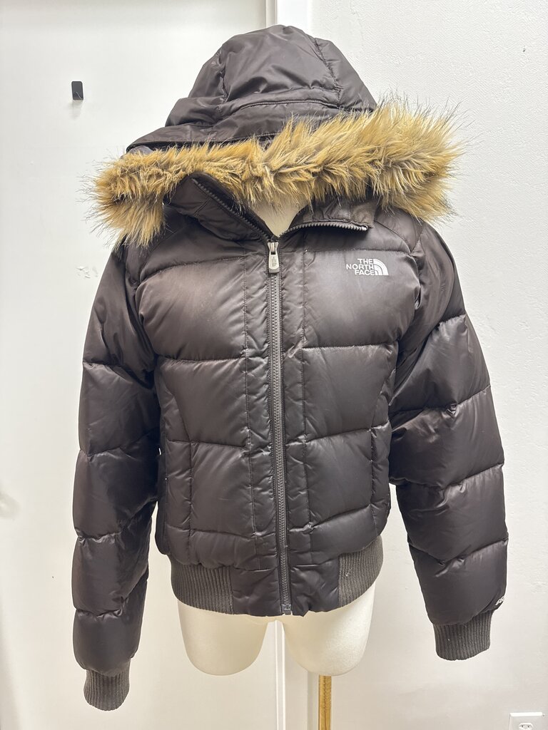 The North Face Brown Cropped Down Jacket