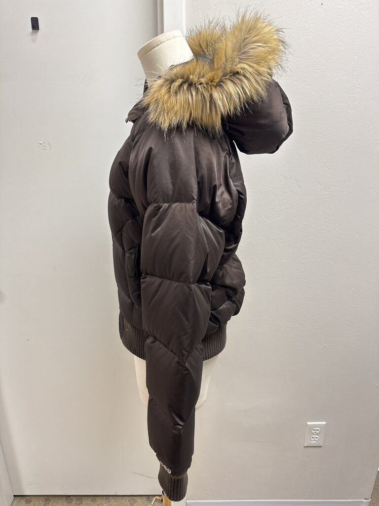 The North Face Brown Cropped Down Jacket