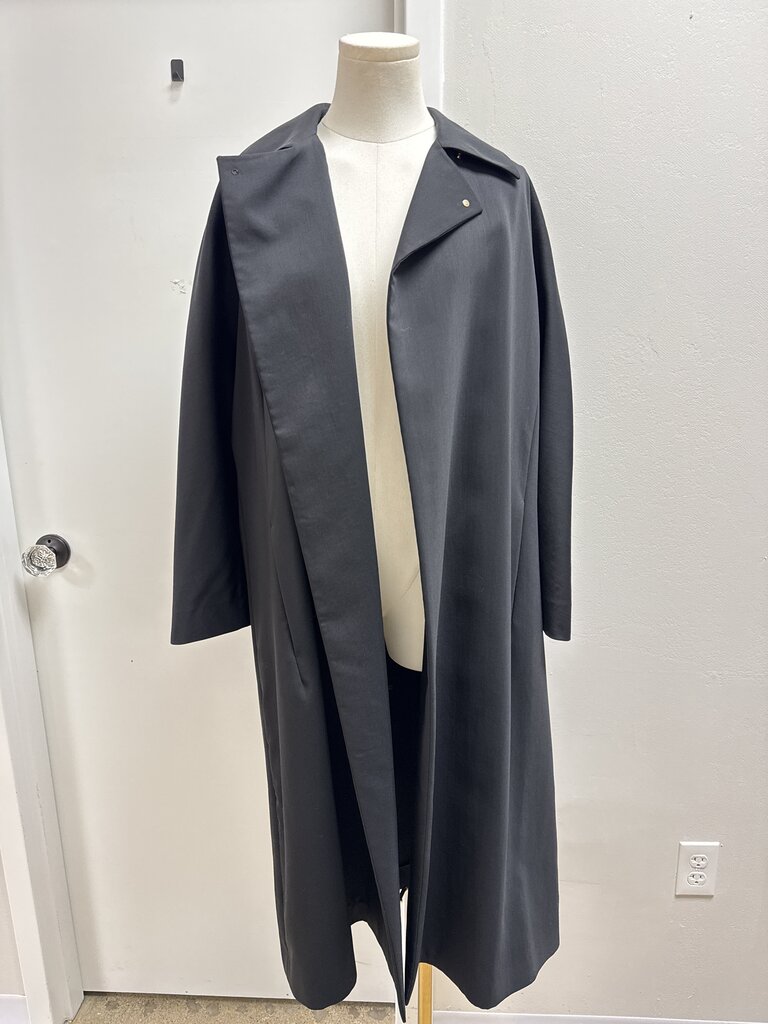Donna Karan Black Overcoat