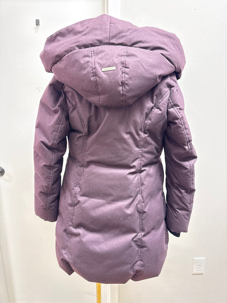 Soia & Kyo Maroon Wool Dow Coat