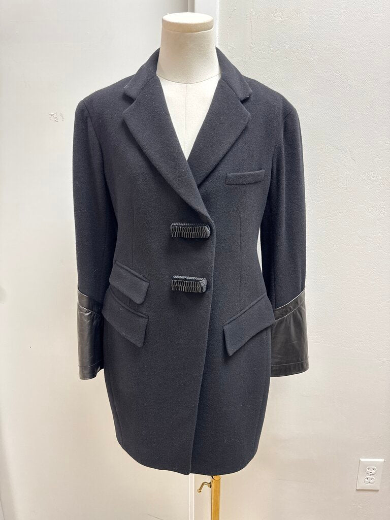 Donna Karan Black Vintage Overcoat