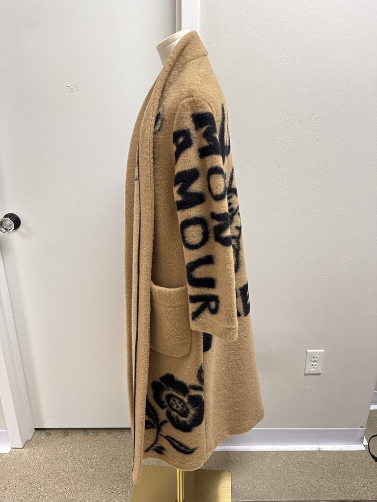 ottod'Ame Camel Wool Graphic Jacket