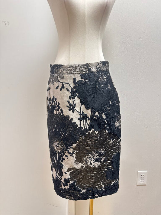 Escada Grey Metallic Skirt