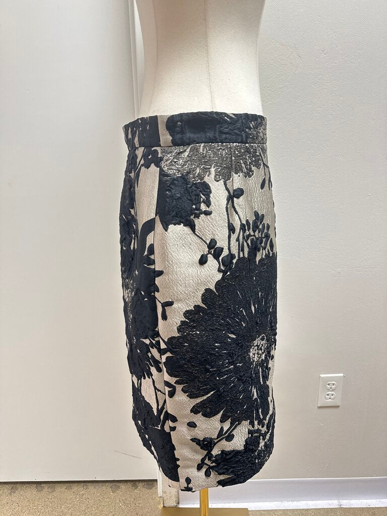 Escada Grey Metallic Skirt