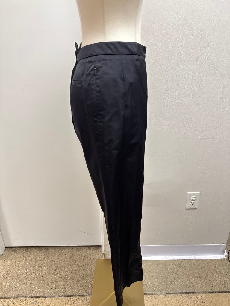 Donna Karan Black Silk Trouser